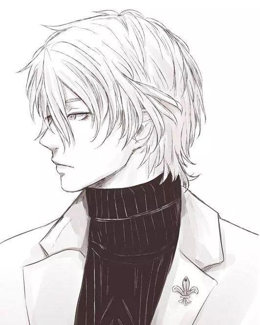 线稿非常的漂亮,人物帅气穿搭时尚.作者是1o8k_.