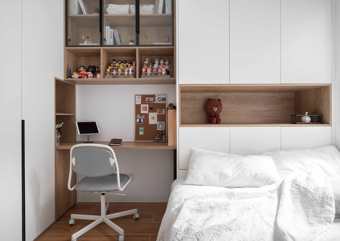 简约风全屋定制嵌入式柜子,让家舒适整洁又温馨宽敞