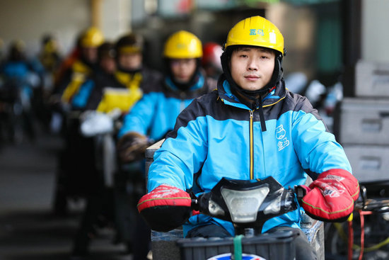 4万名外卖小哥恢复节前七成运力_配送