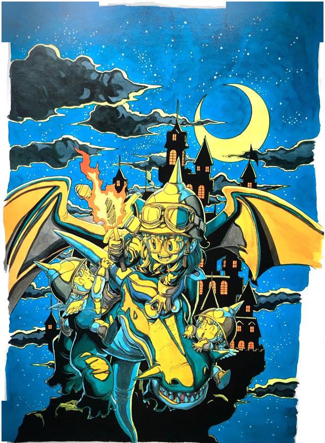 漫画家原画欣赏:巅峰的鸟山明即是日漫最强的画功!_作品