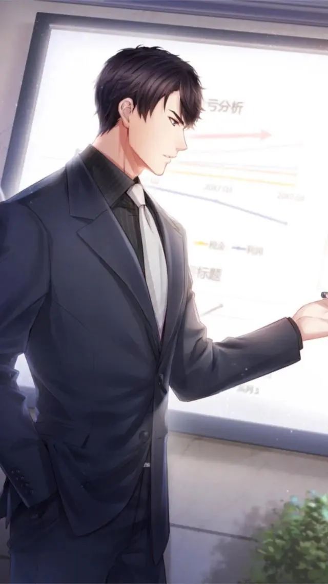 大帅哥男主角的动漫壁纸看着都心动想给他一个吻