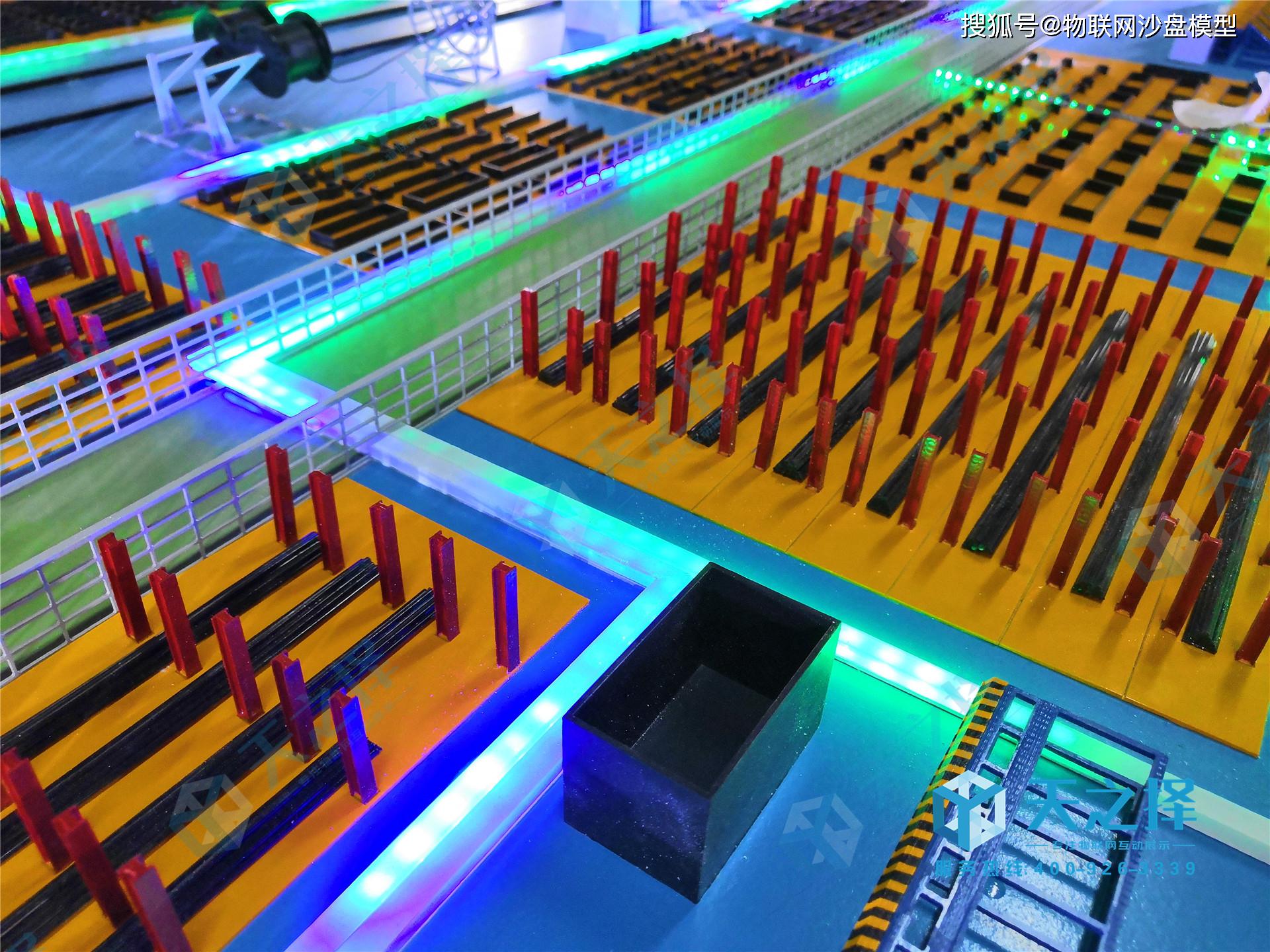 智能工业沙盘物联网工业沙盘钢筋加工生产线沙盘模型