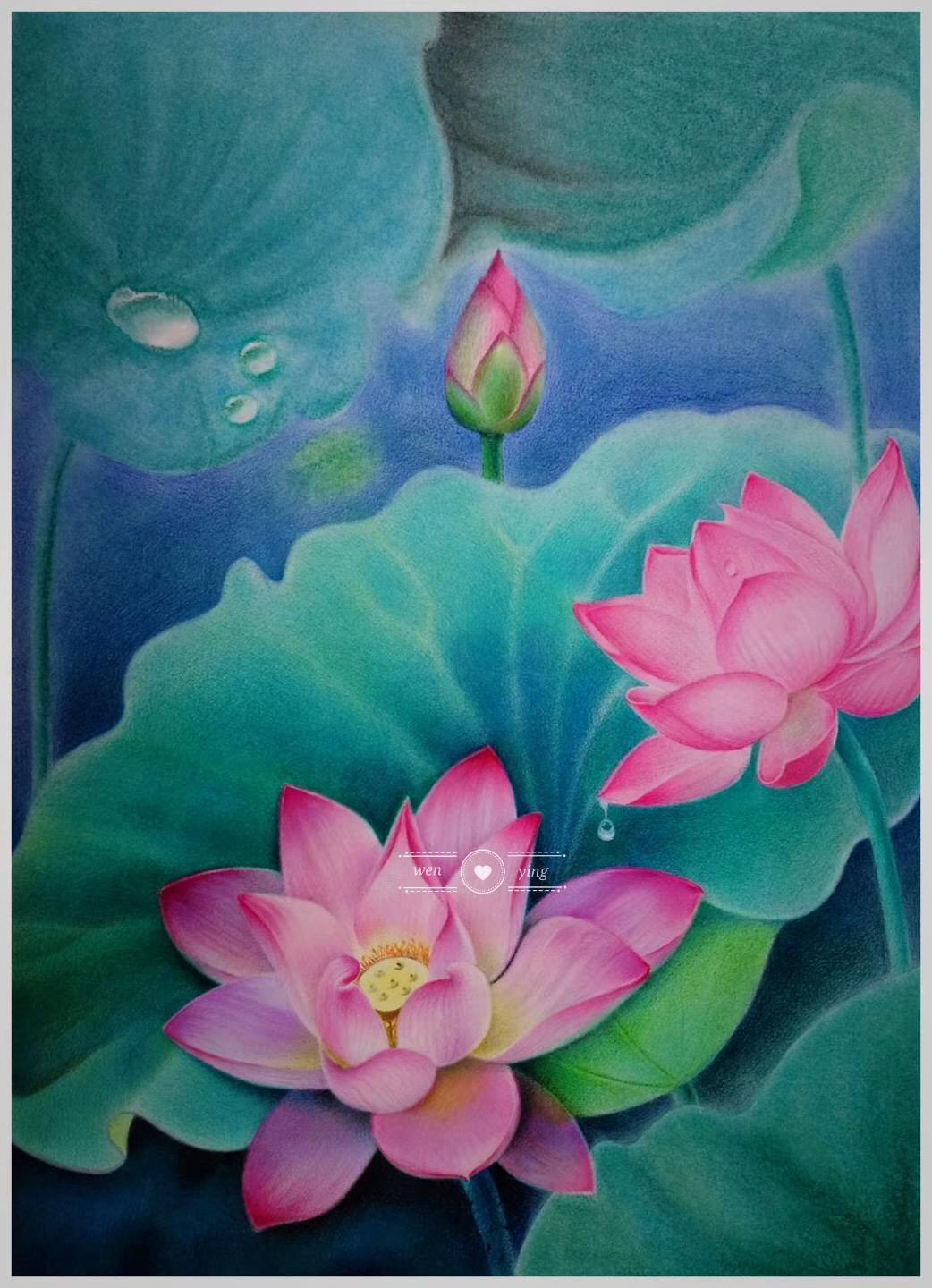 心如莲花才能一路芬芳她将手绘融进生活人美画更美