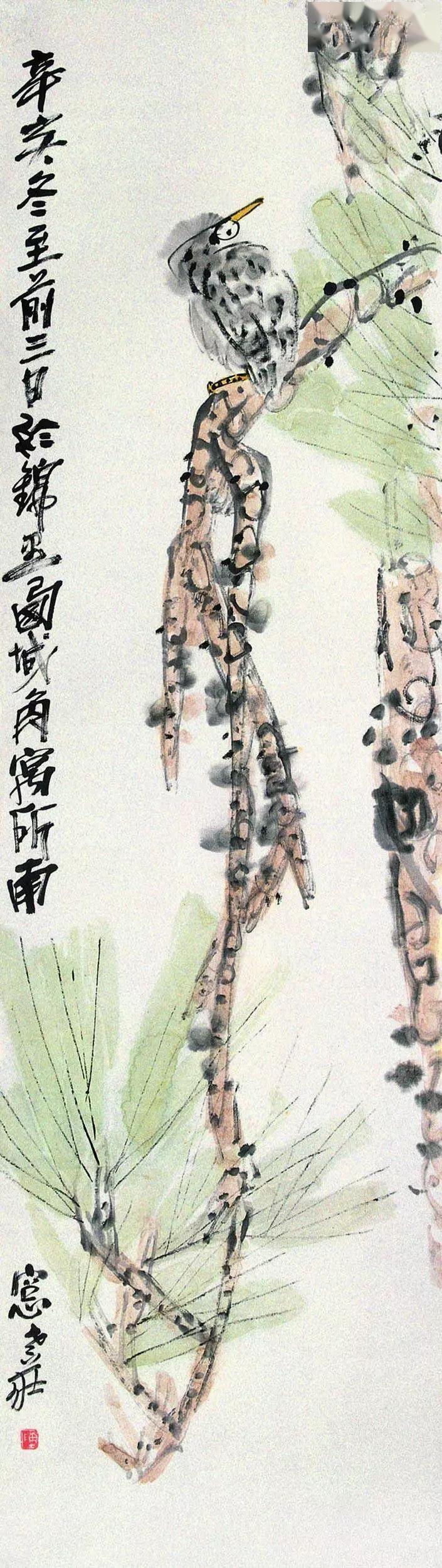 一笔一画皆真意石壶先生花鸟画趣味十足