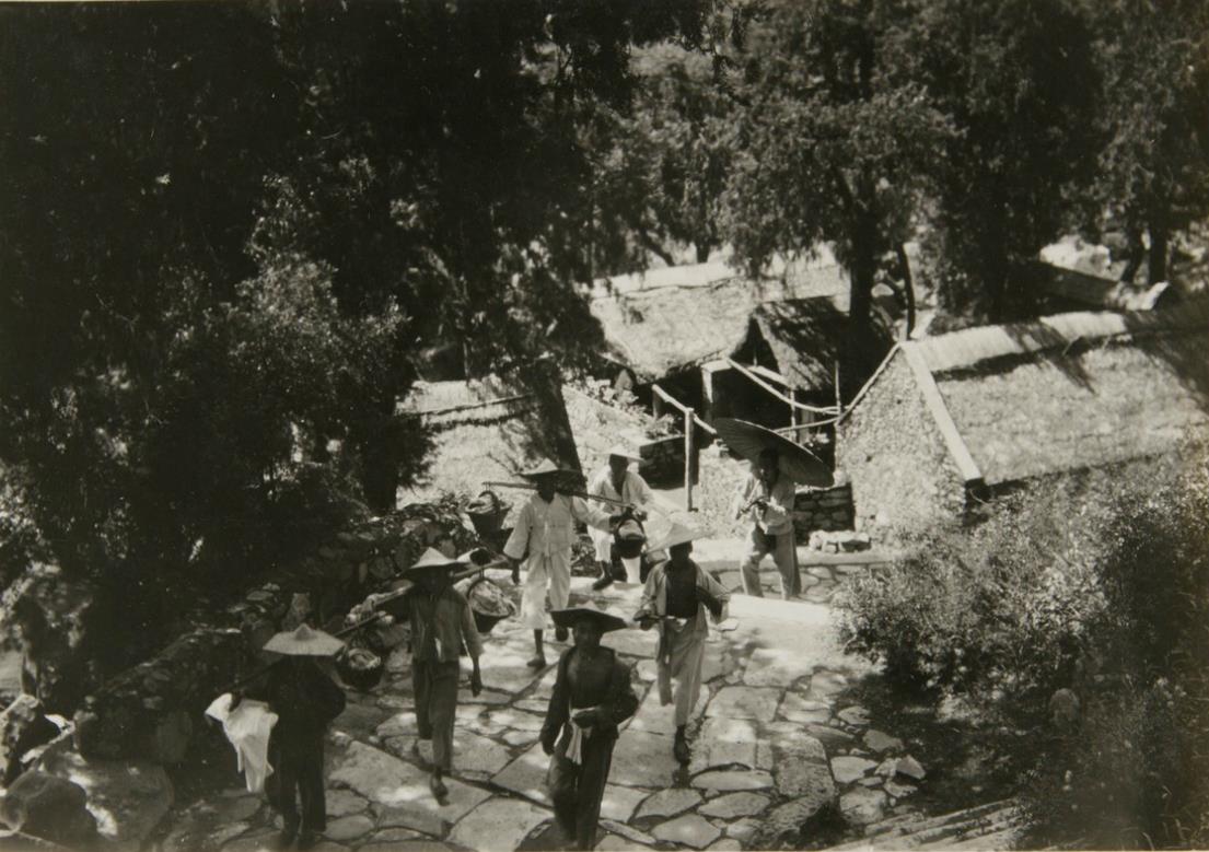 泰安老照片80年前的泰山是什么样子