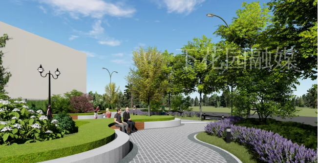 游园景观惊现下花园电厂前流动的花园景观再提升