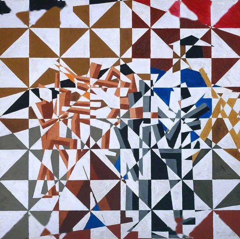 英国艺术家大卫邦伯格现代派绘画艺术作品赏析