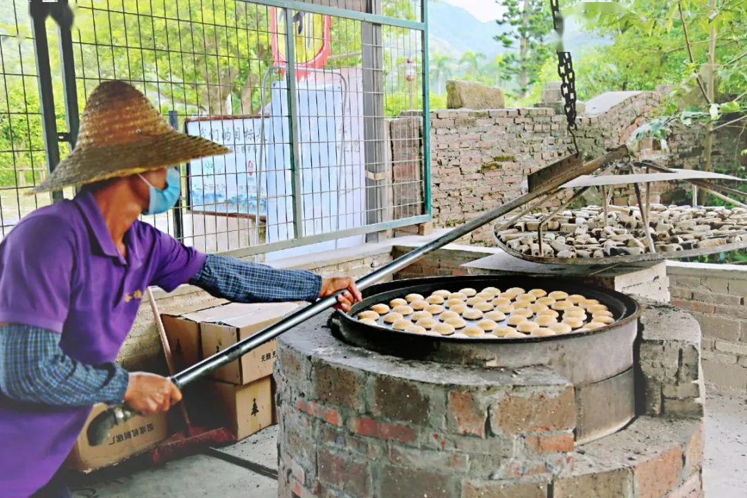 传统家乡味五邑恩平金谷烧饼纯手工制作柴火炭烧正