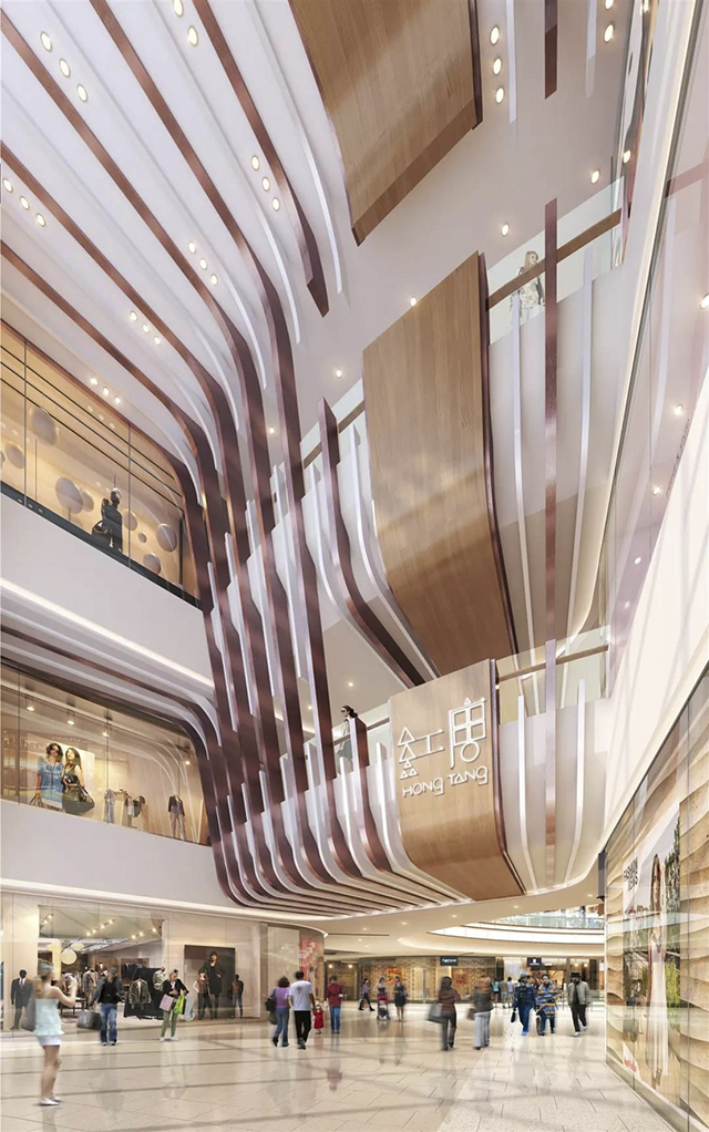 四川红唐购物中心设计赏析:将几何美学形象应用到设计中