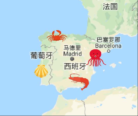 西班牙料理中融合了中东的异域风味, 又因为受地中海气候的影响, 美食