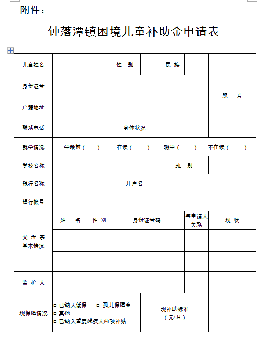67钟落潭镇三类困境儿童可申请补助金了申请指南戳