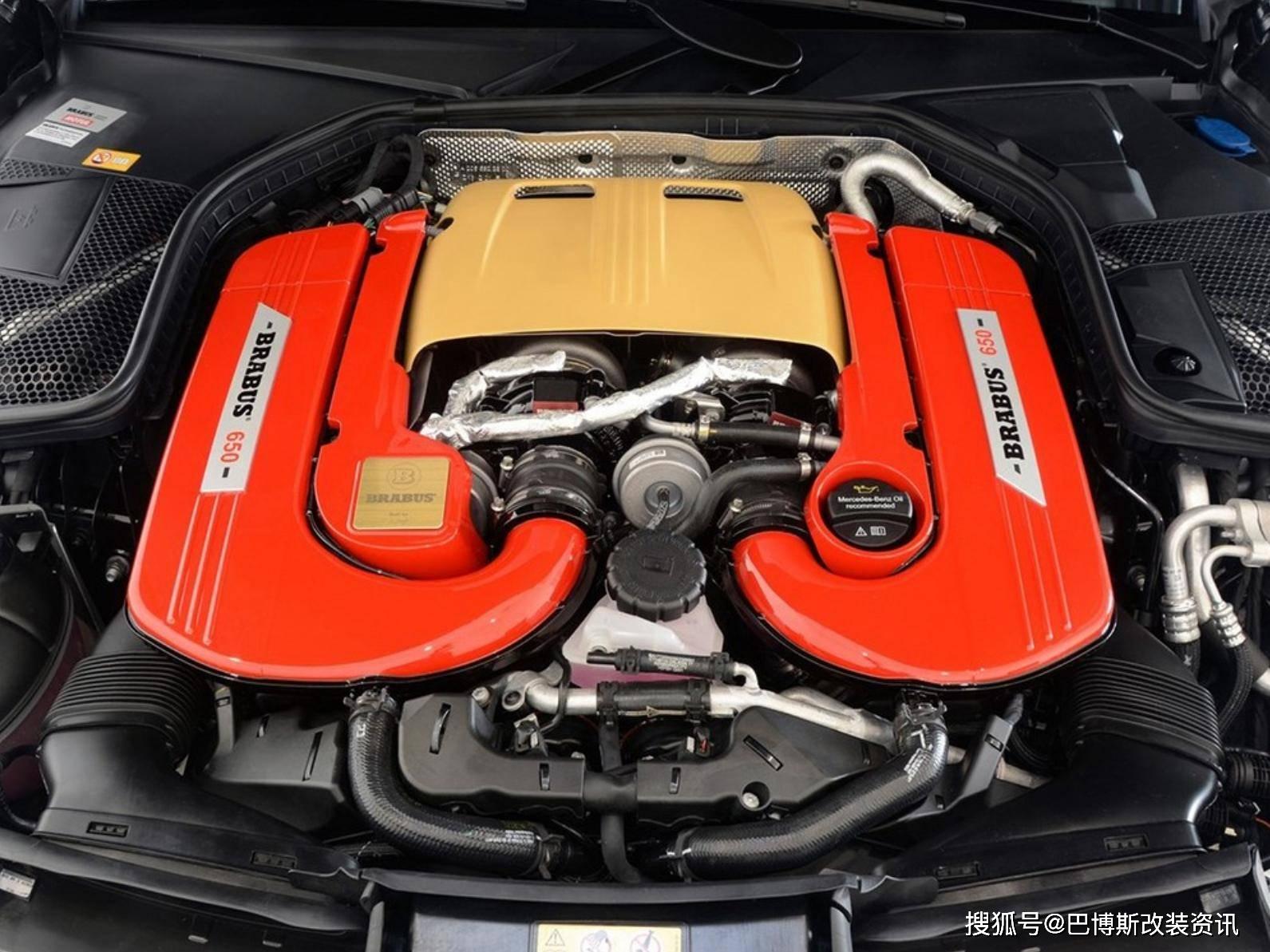 奔驰c63整车改装巴博斯碳纤维套件配brabus40升v8发动机