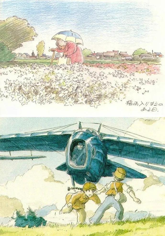 宫崎骏动画手稿天马行空の遐想