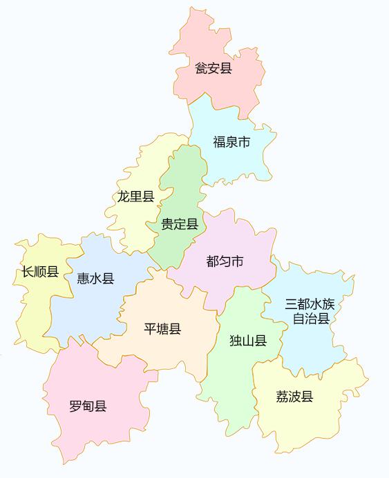 黔东南地区地图图片