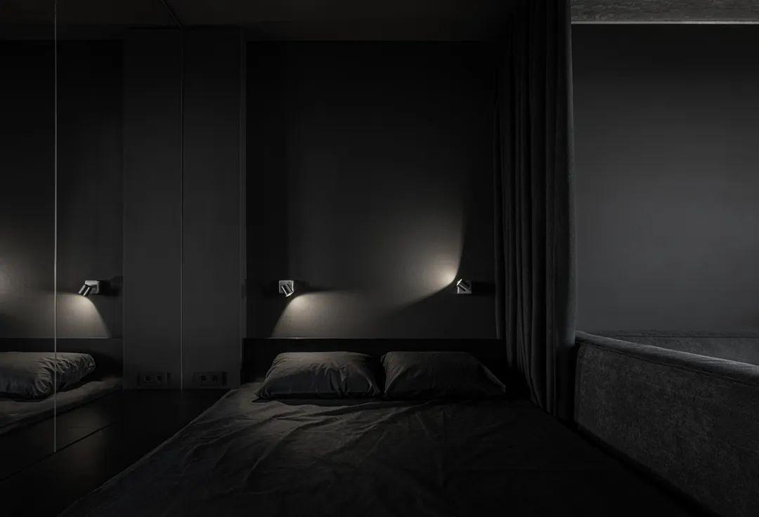 原创43㎡黑色小户型住宅网友这才叫一个人的豪宅