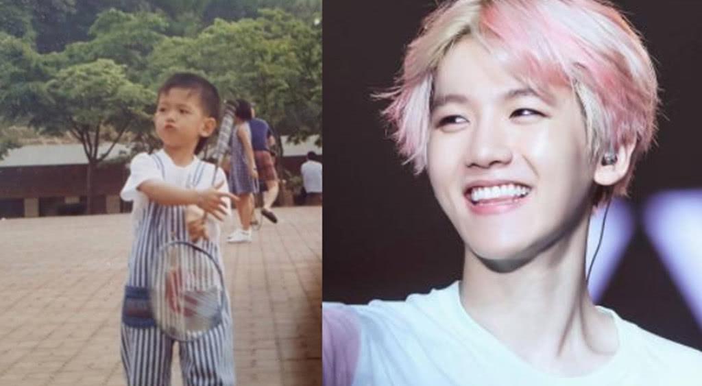 韩式花美男童年照边伯贤略显傲娇车银优统一饭圈审美