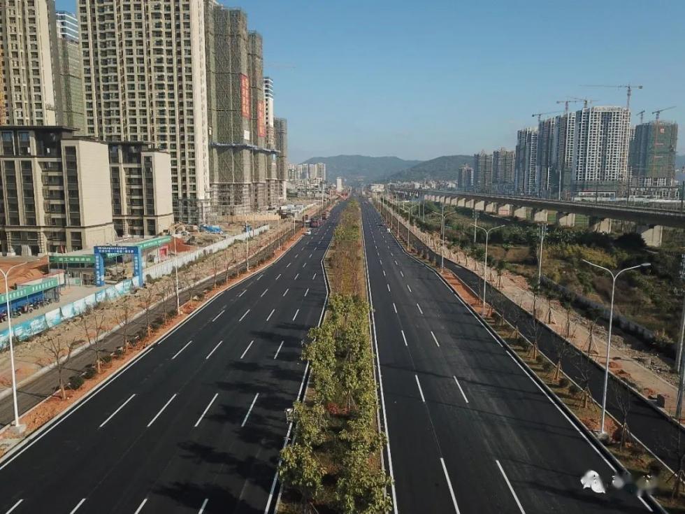 福清环城路即将完成闭环融宽环路c段预计明年通车