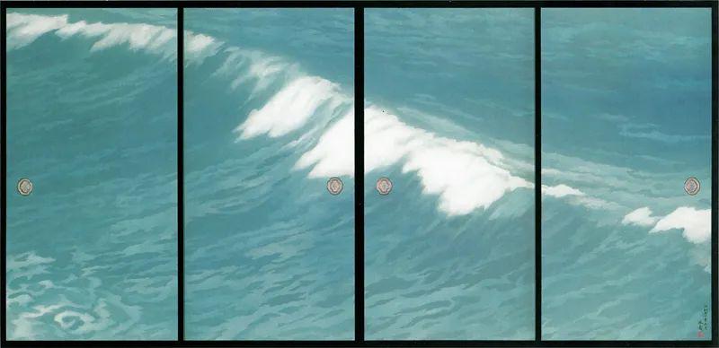 东山魁夷所绘隔扇画《涛声》撰文:周亦鸣图片提供:上海博物馆,上海