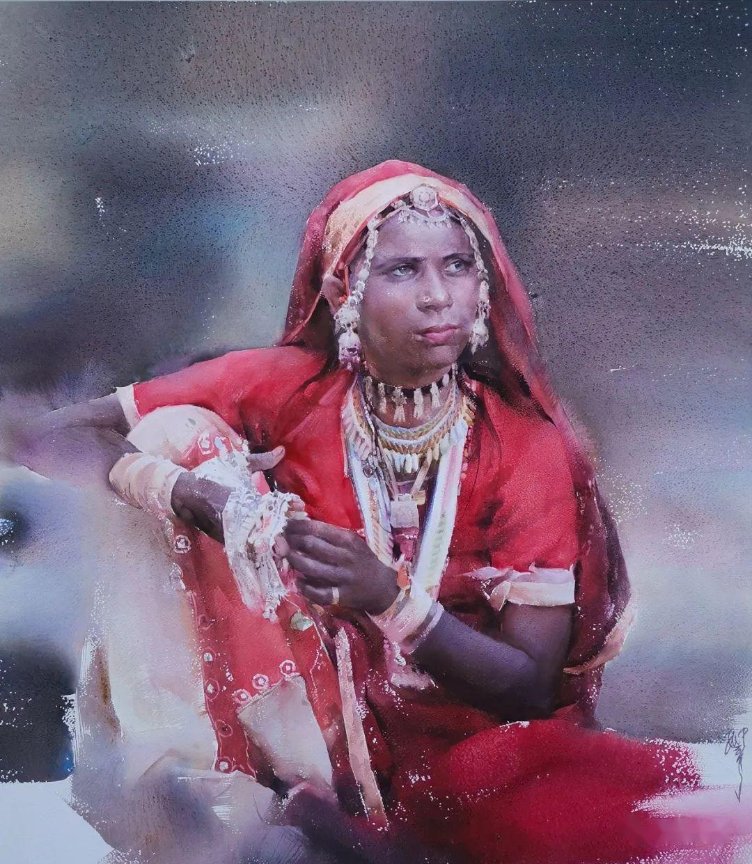 柳毅丨饱含深情的视野_水彩