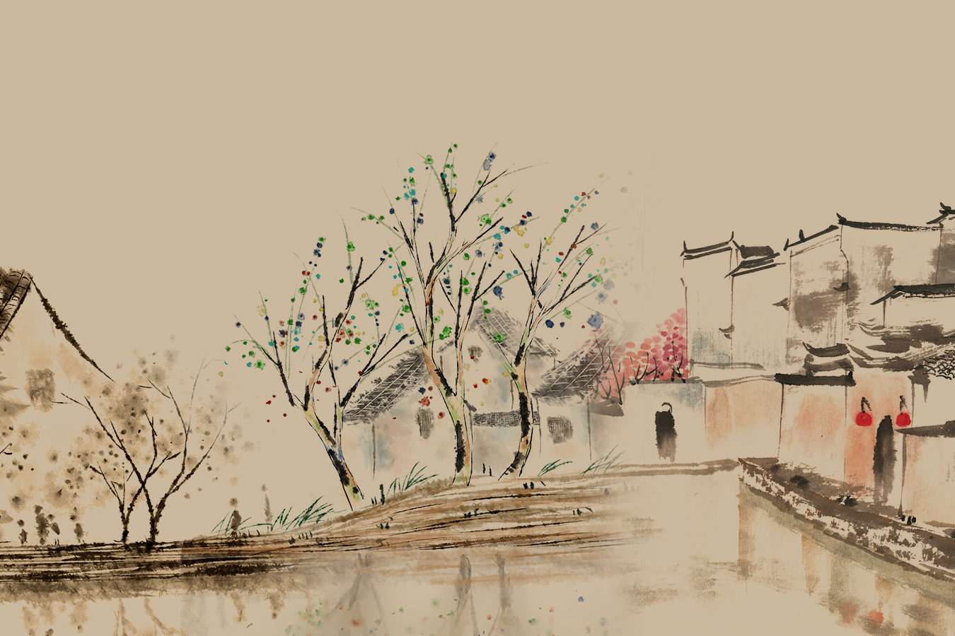 越剧江南思雨翻唱好听的越音小调唯美的江南雨景