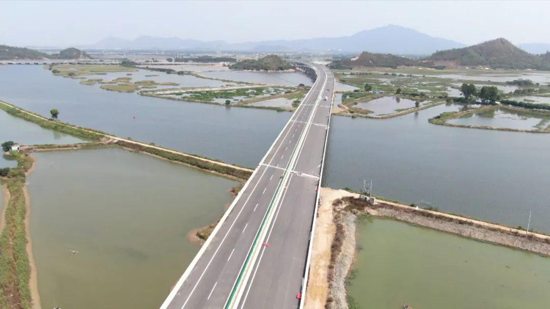 兴汕高速公路海丰段一期工程建设进入收官阶段