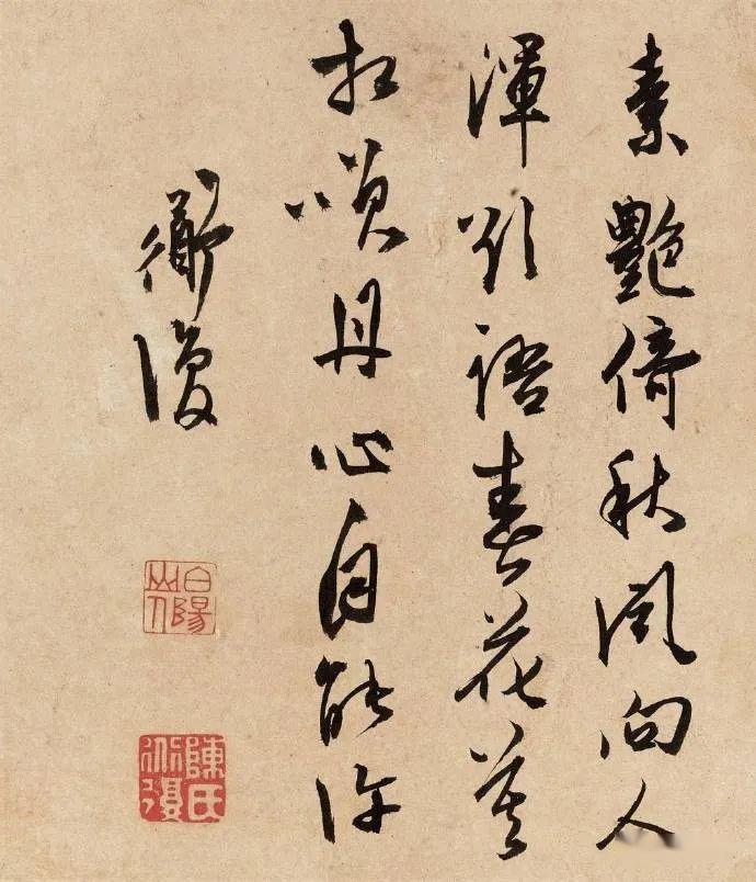名品视界明陈淳书画作品之三花卉书法册页十六开