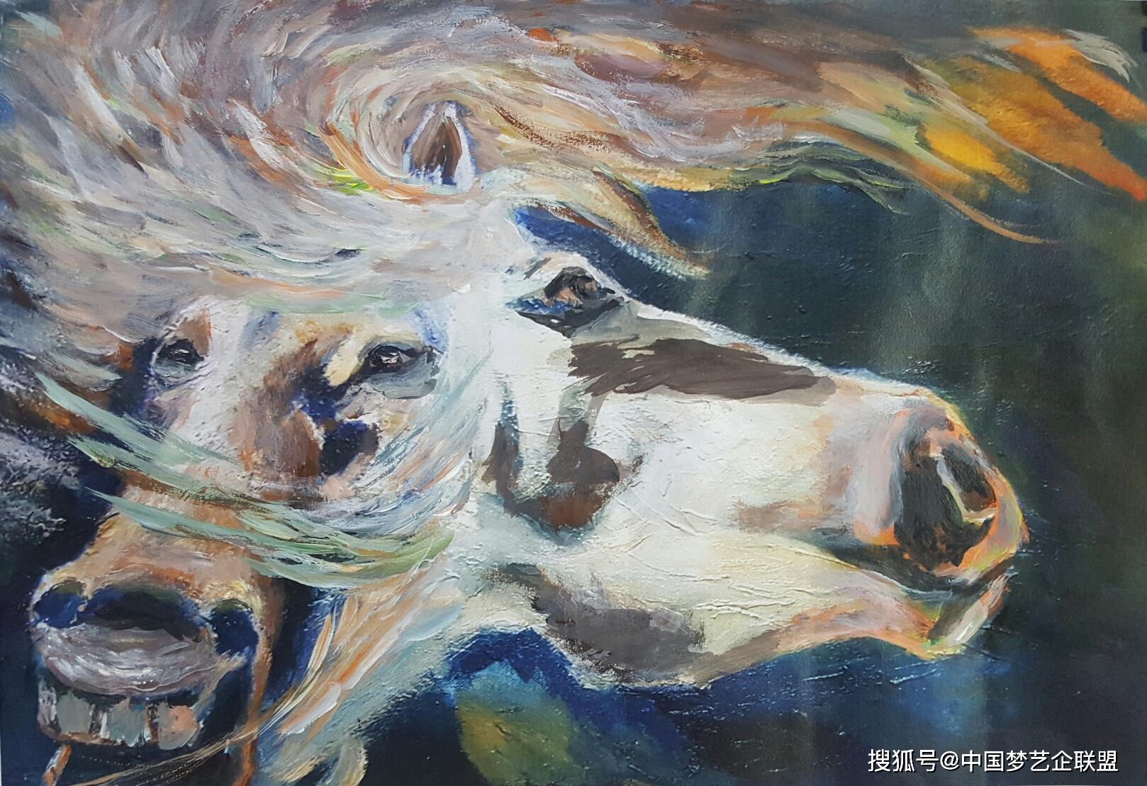 白马非马上德不德中国梦最具正能量文艺工作者李淑珍油画赏析