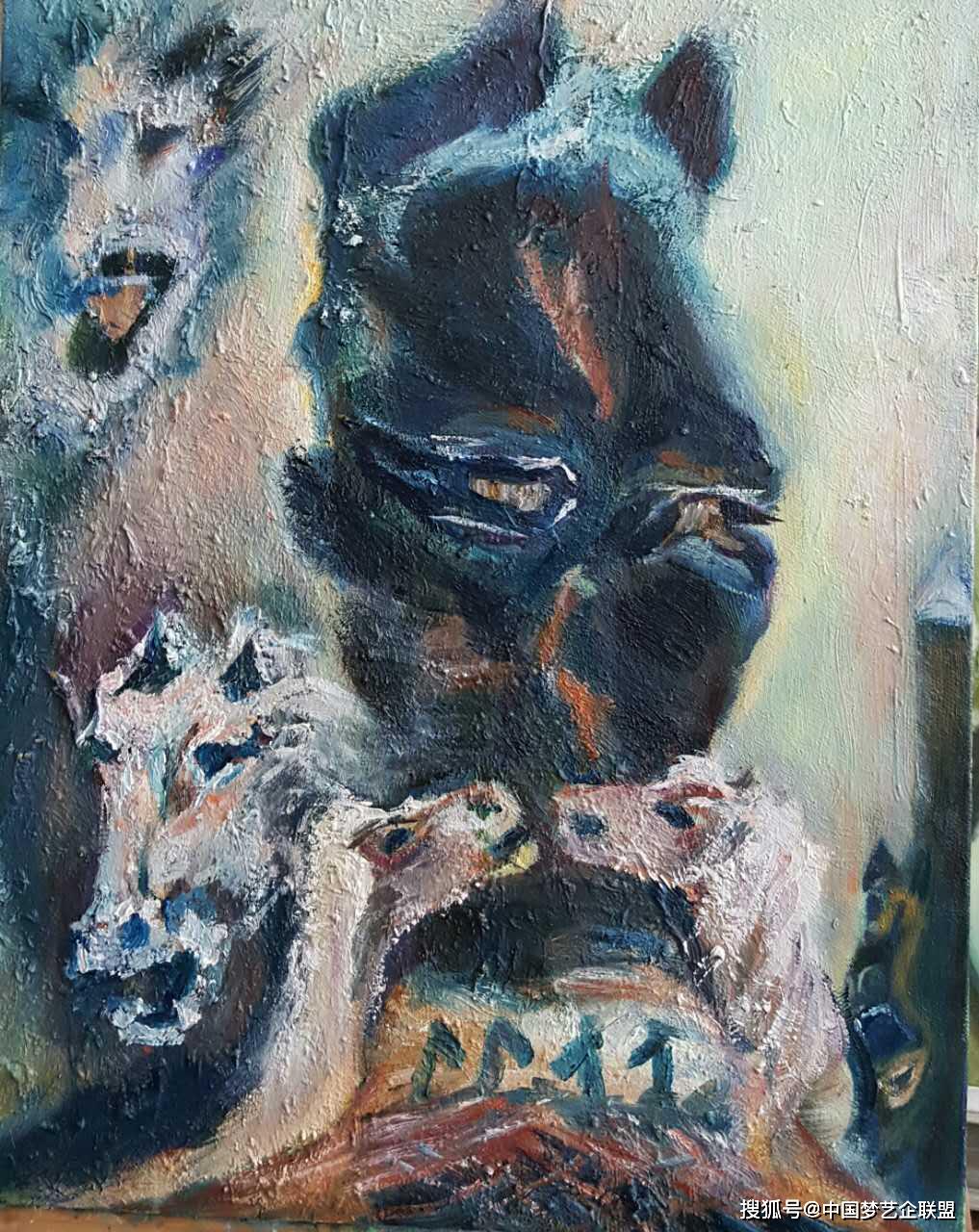 白马非马上德不德中国梦最具正能量文艺工作者李淑珍油画赏析