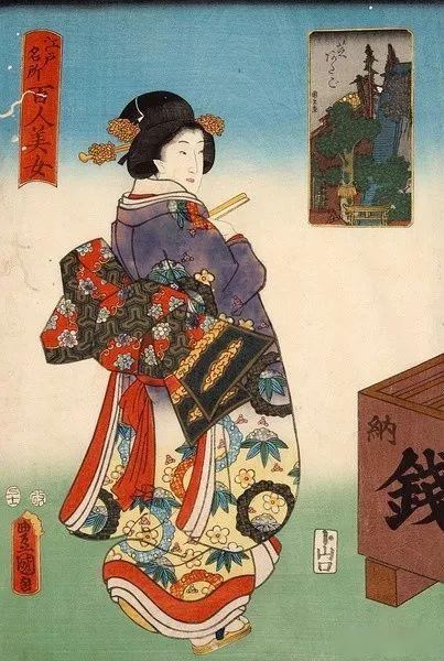 浮世绘江戸名所百人美女图