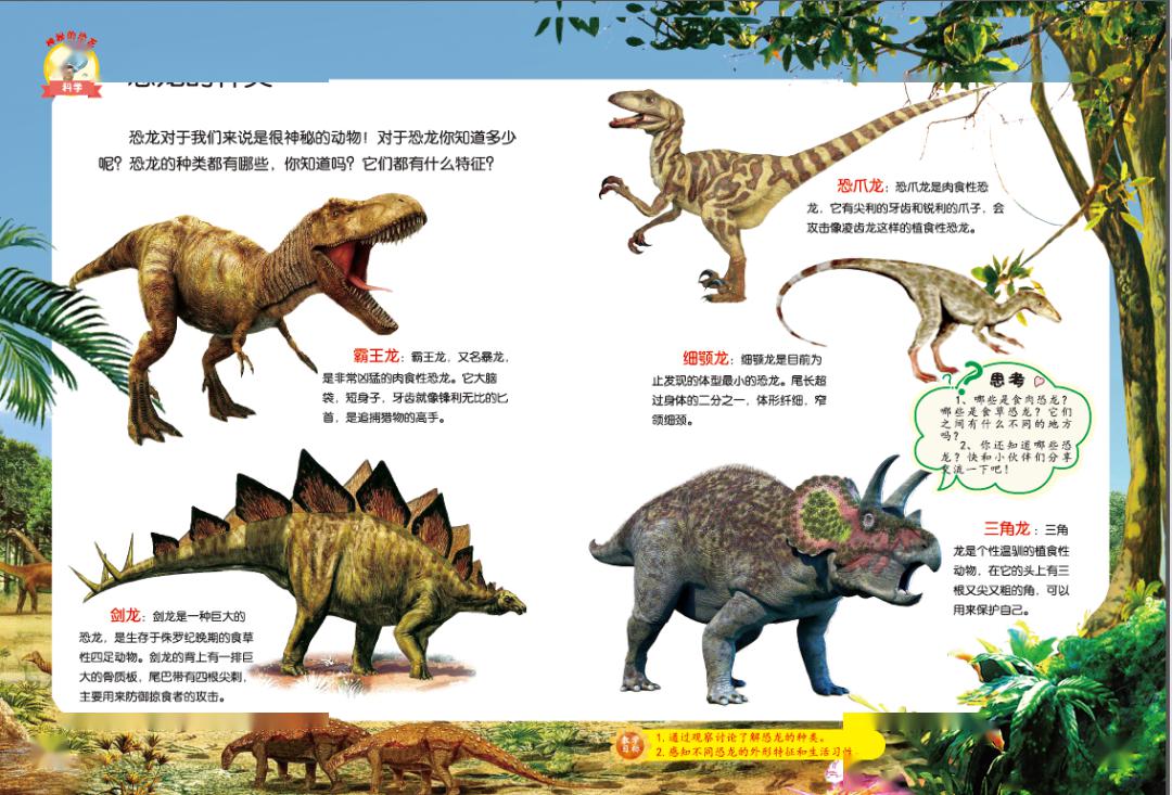 恐龙图片和名字图解图片