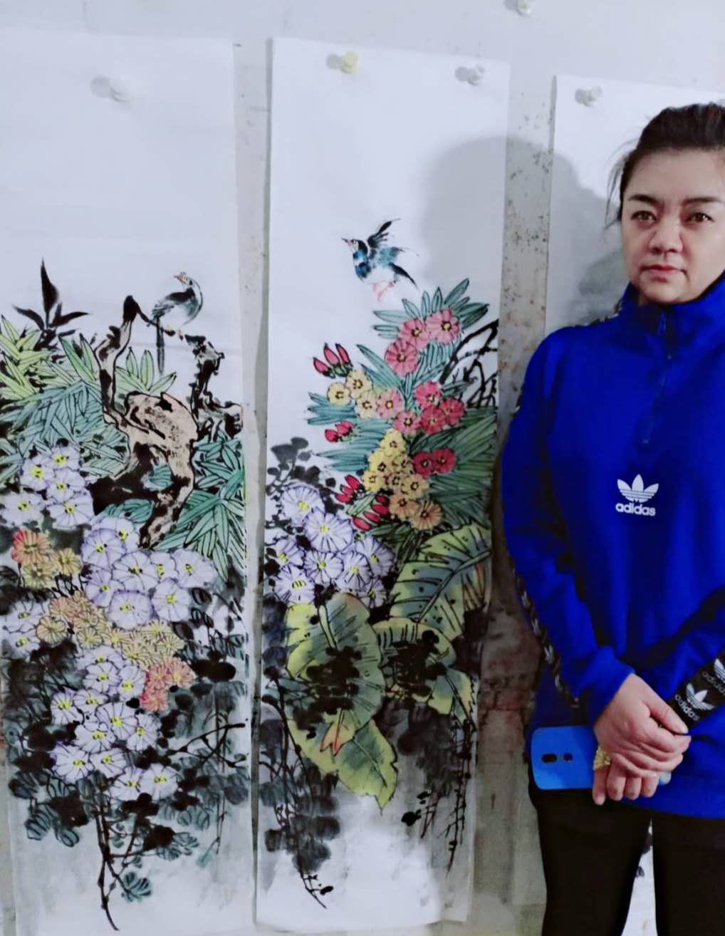 当代画家顾玉杰水墨山水花鸟精品作品赏析