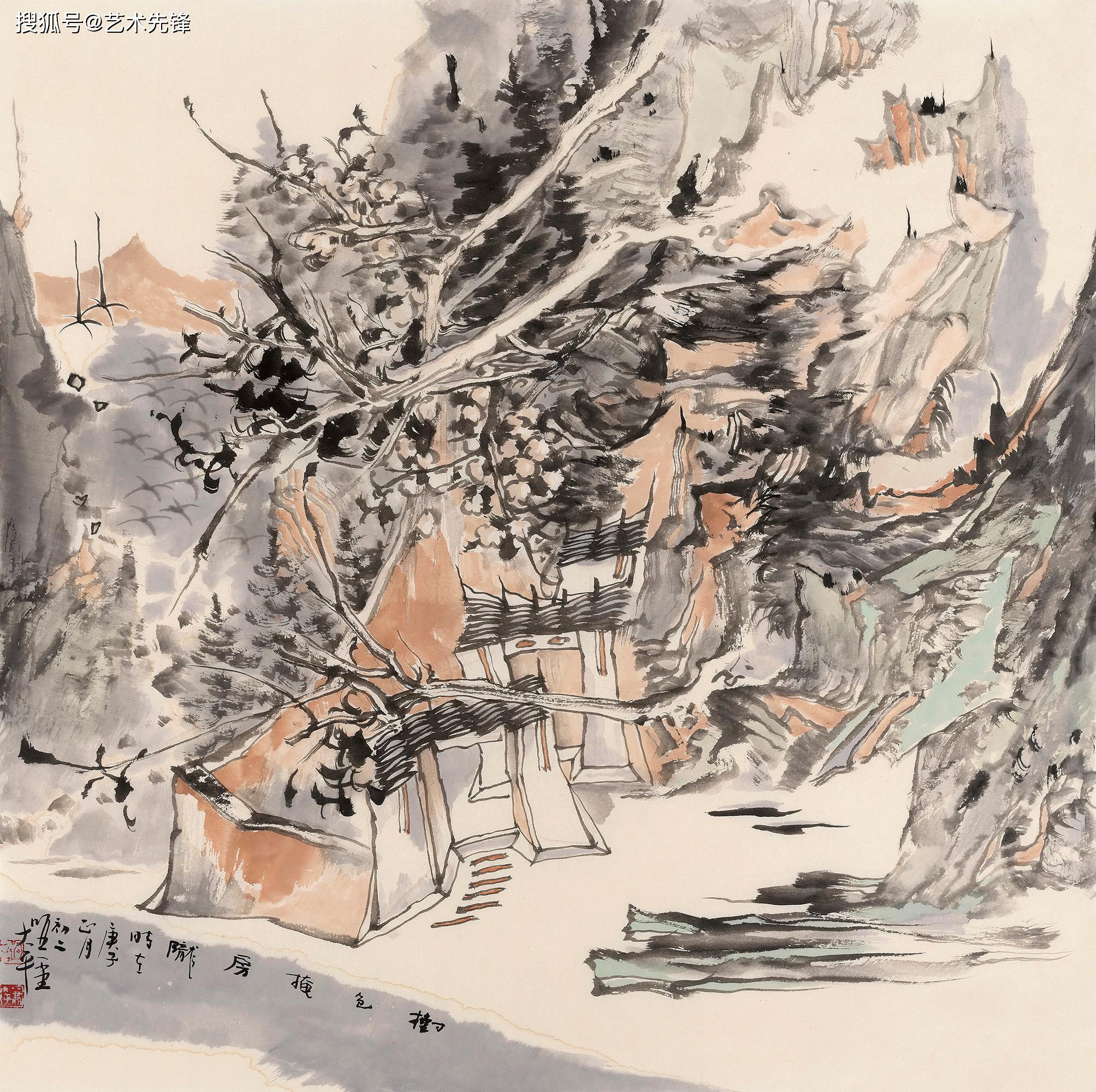 中国美术家协会会员 肖大平斗方山水画作品欣赏