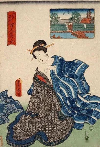 浮世绘—江戸名所百人美女图