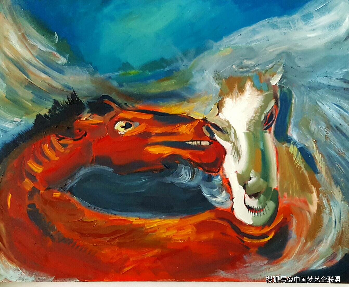 白马非马上德不德中国梦最具正能量文艺工作者李淑珍油画赏析