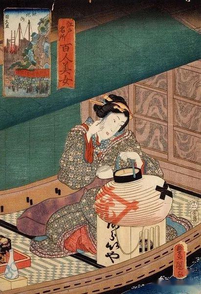 浮世绘—江戸名所百人美女图