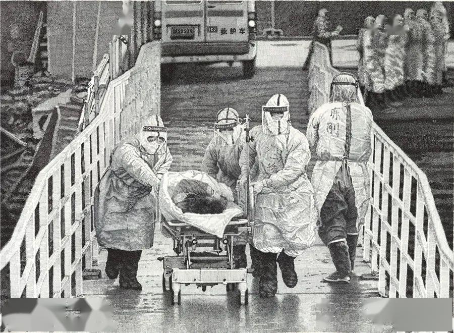 艺术家蔡中奇"抗疫"作品蔡中奇,1955年10月生,四