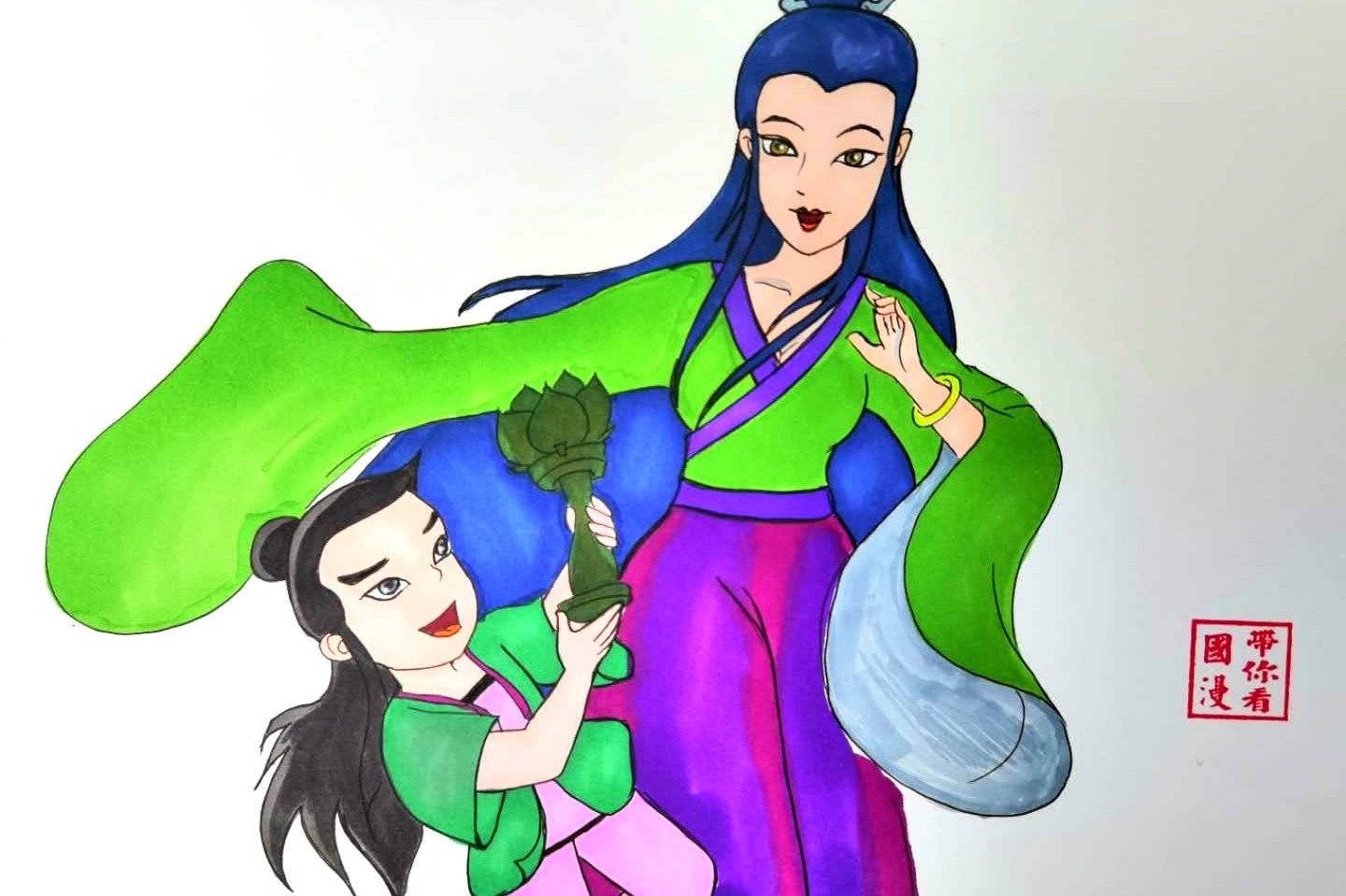 手绘经典国漫《宝莲灯》:80后90后童年记忆,太怀念了!