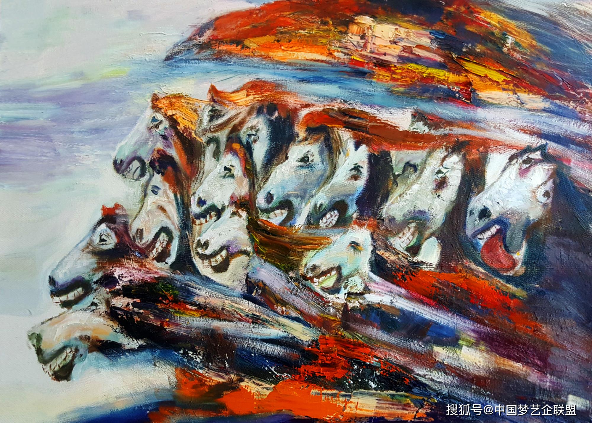 白马非马上德不德中国梦最具正能量文艺工作者李淑珍油画赏析