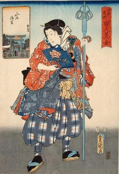 浮世绘—江戸名所百人美女图