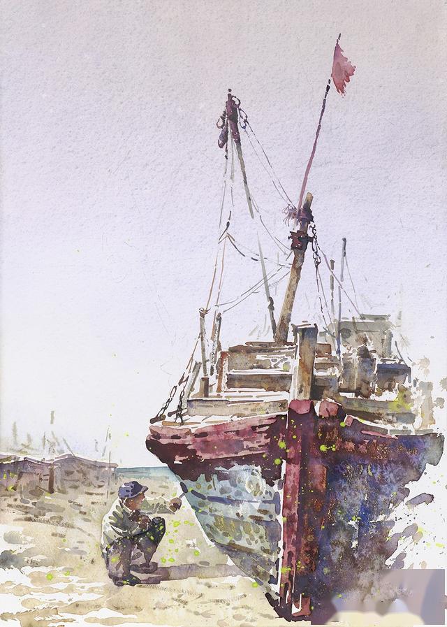 中国美术家协会会员董克诚水彩画高清图集