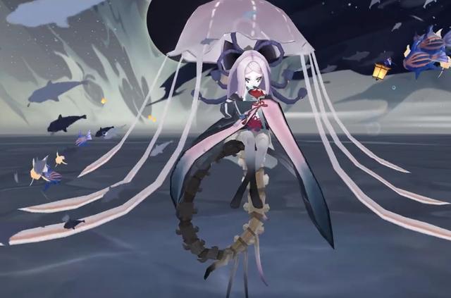 阴阳师sr化鲸新皮肤建模详解 自带水母外形蚊帐的亲儿子_方面