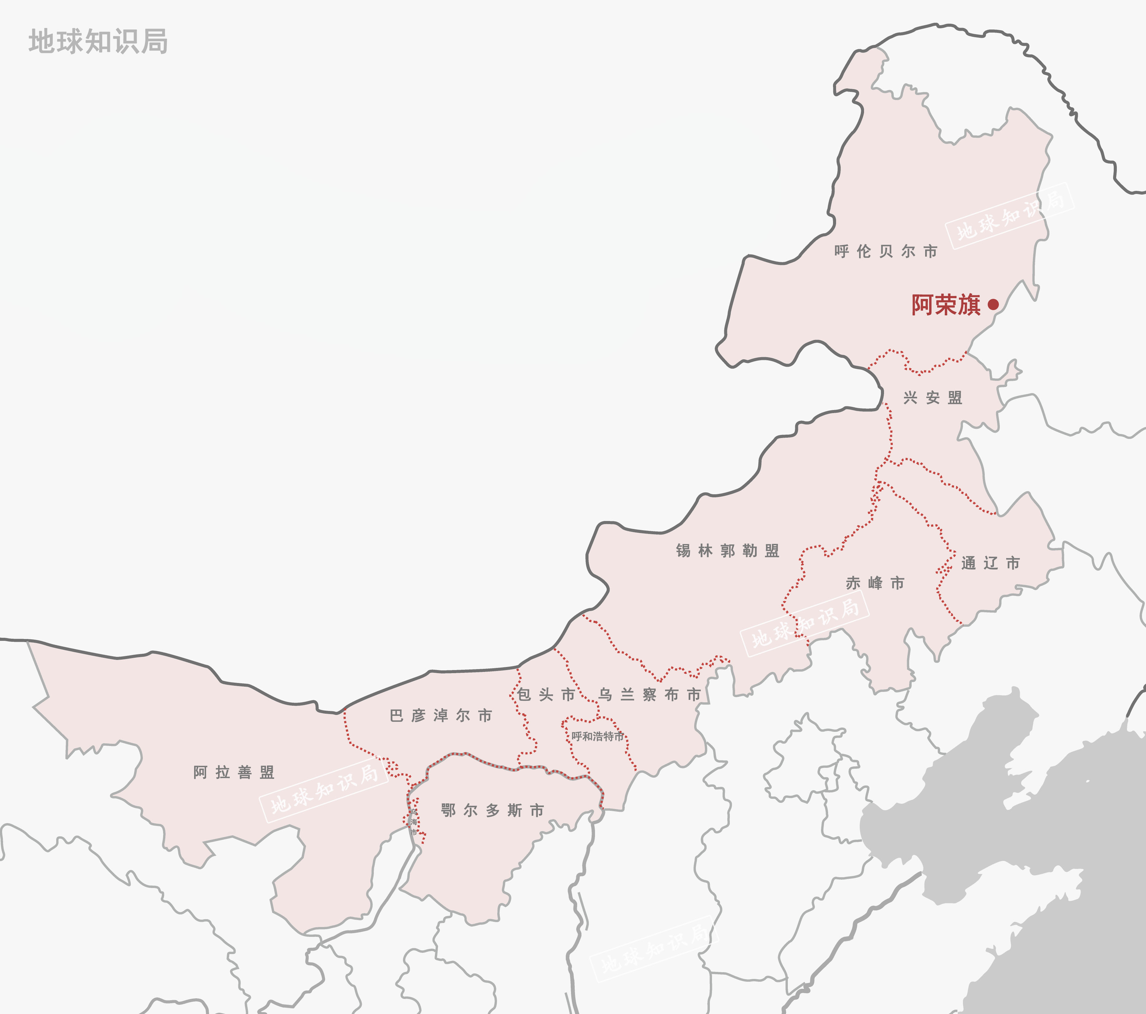 内蒙古地图全图放大图片