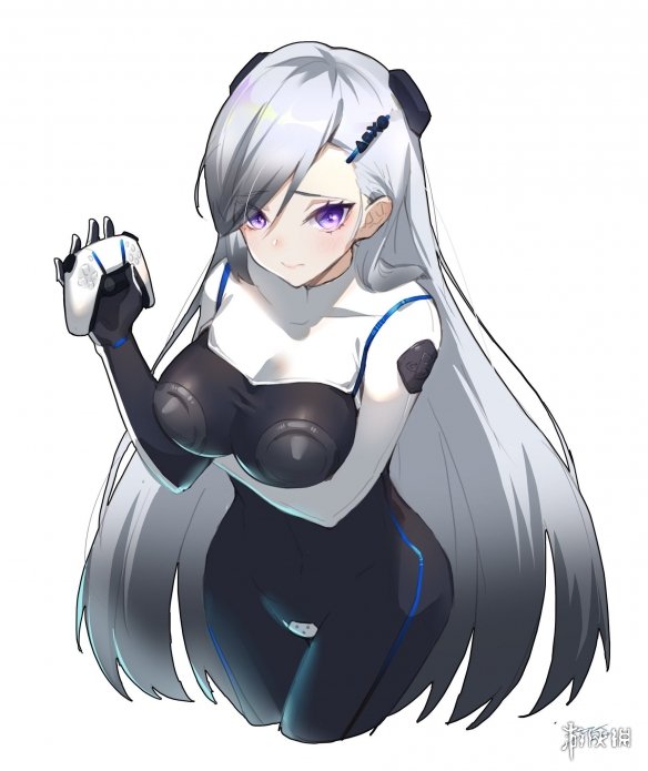 p站ps5手柄拟人化插画汇总手柄女孩回来报恩了