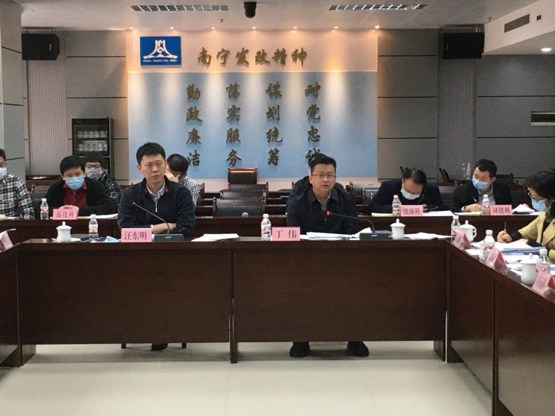 丁伟,汪东明共同主持会议市直各单位,县(区),开发区以及五象新区