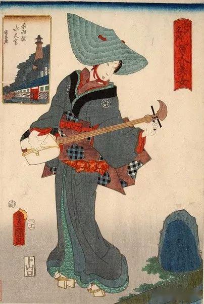 浮世绘—江戸名所百人美女图