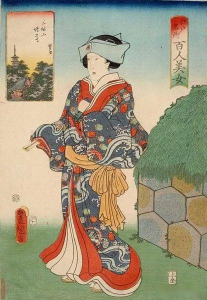 浮世绘江戸名所百人美女图