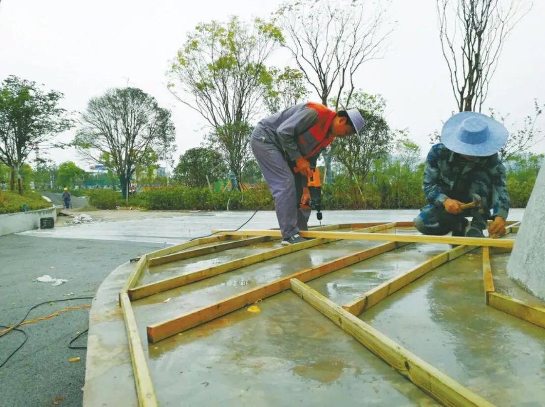 花滩市政南公园预计五月下旬开园