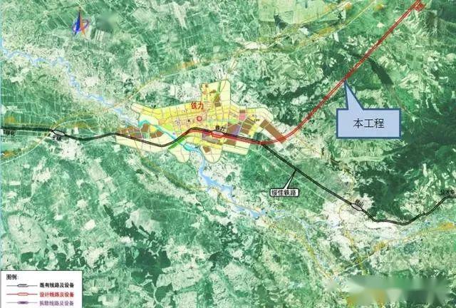哈尔滨至伊春高铁线路详图出炉伊春至鹤岗上图连通牡佳高铁