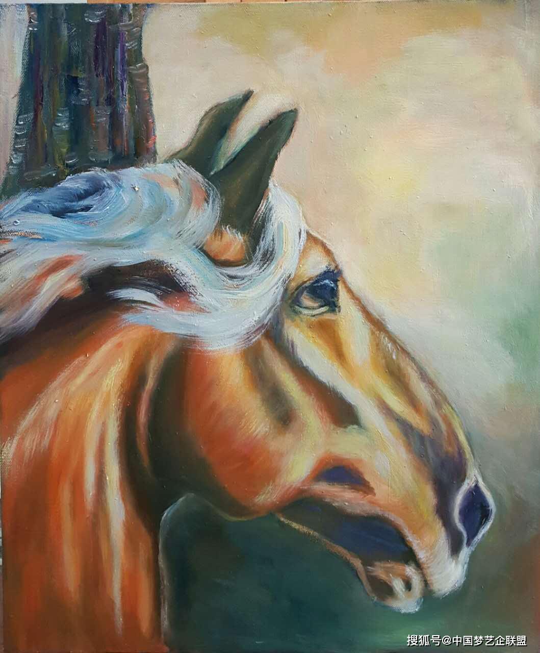 白马非马上德不德中国梦最具正能量文艺工作者李淑珍油画赏析