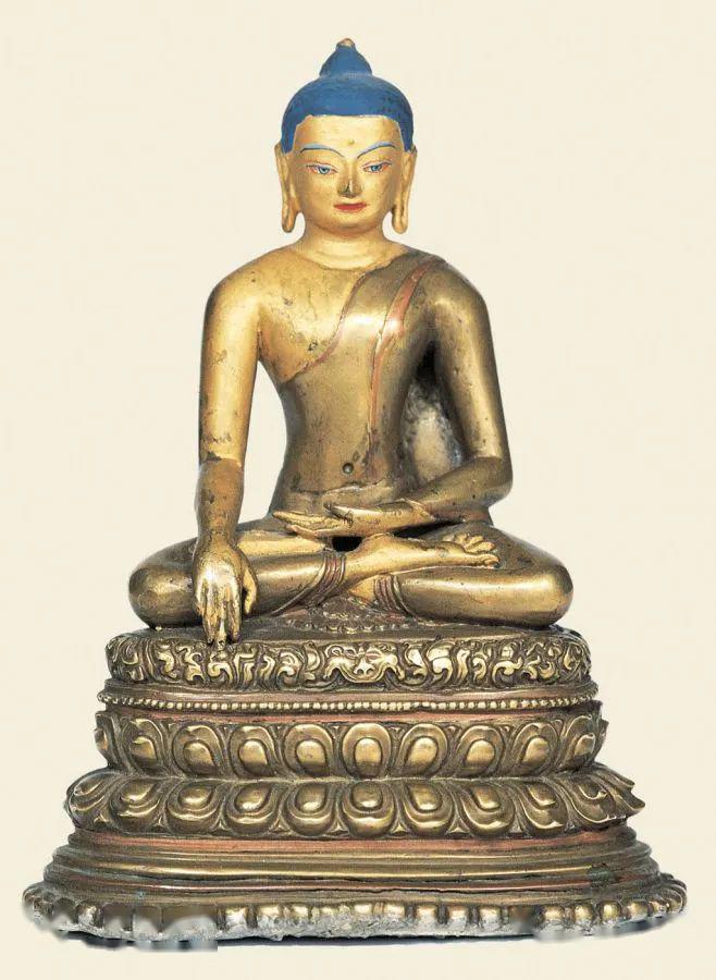 铜释迦牟尼佛像 大昭寺藏11-12世纪 铜释迦牟尼佛像 大昭寺藏帕拉风格